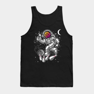 Astronaut Bowling HEX Coin To The Moon HEX Crypto Token Cryptocurrency Blockchain Wallet Birthday Gift For Men Women Kids Tank Top
